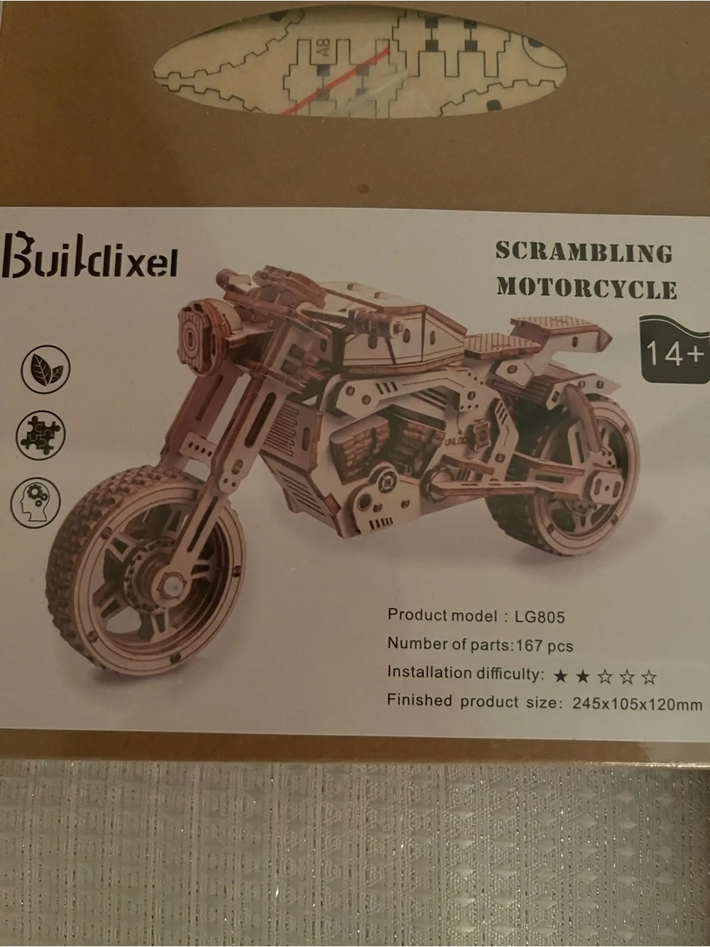 CLOSET CLOSEOUT SALE - TWO Wooden 3D Puzzle Sets (Safe Box & Motorcycle)